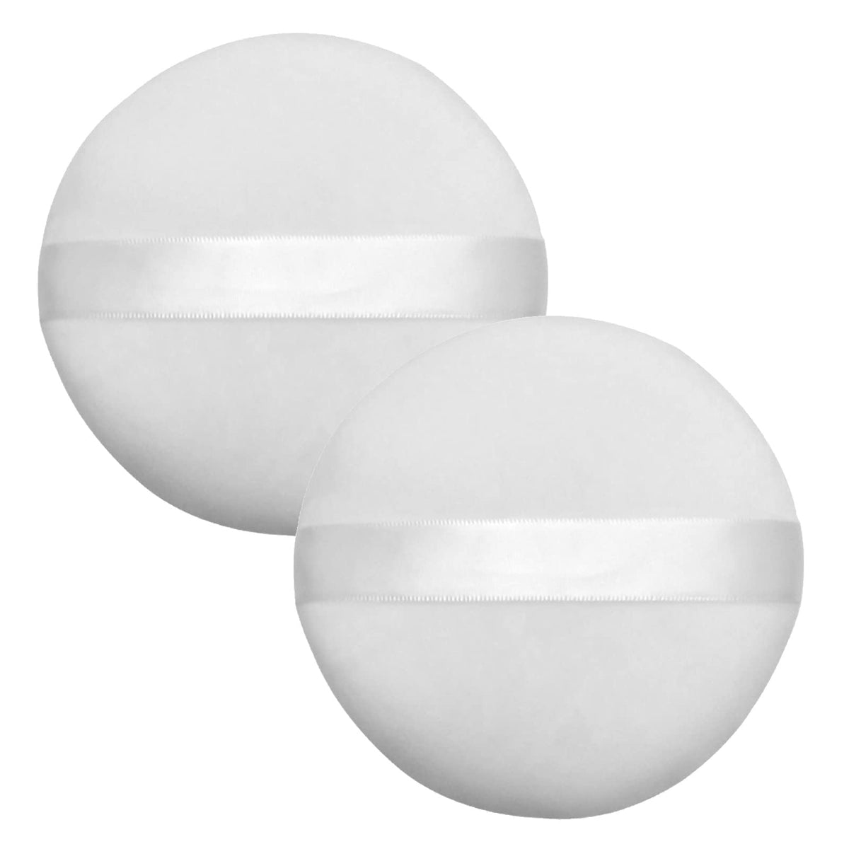 4PCS Soft Powder Makeup Puffs with Ribbon, 2.16-Inch