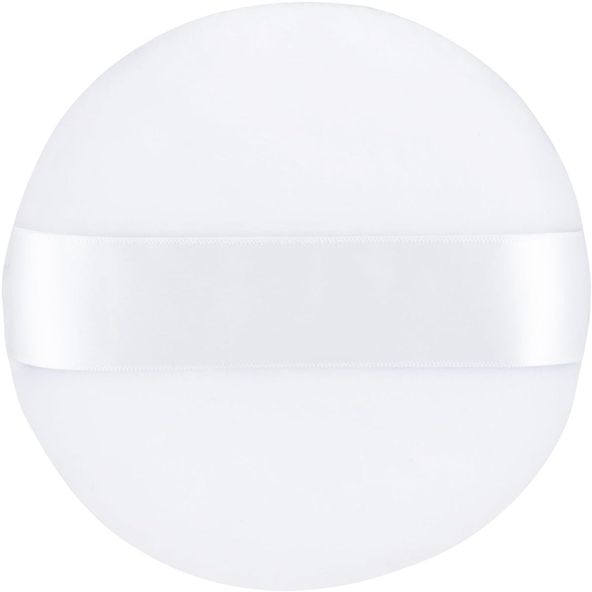 Body Powder Puff Extra Large 6" Soft Dusting Powder Puff for Women Bath and Face Makeup Setting Powder Applicator - Perfect for Talcum or Loose Powder, Big Beauty Sponge (White 6" Only Puff)