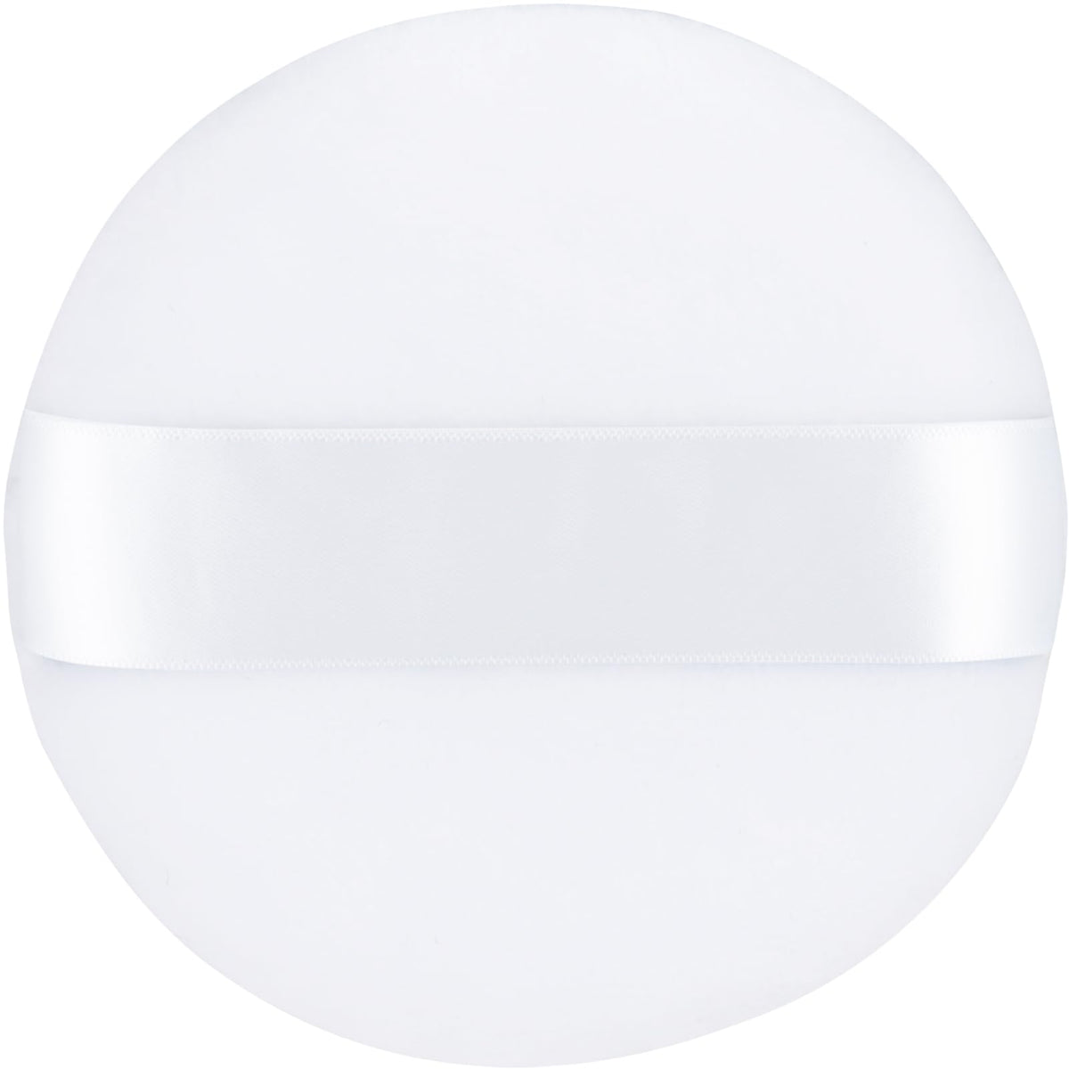 Body Powder Puff Extra Large 6" Soft Dusting Powder Puff for Women Bath and Face Makeup Setting Powder Applicator - Perfect for Talcum or Loose Powder, Big Beauty Sponge (White 6" Only Puff)