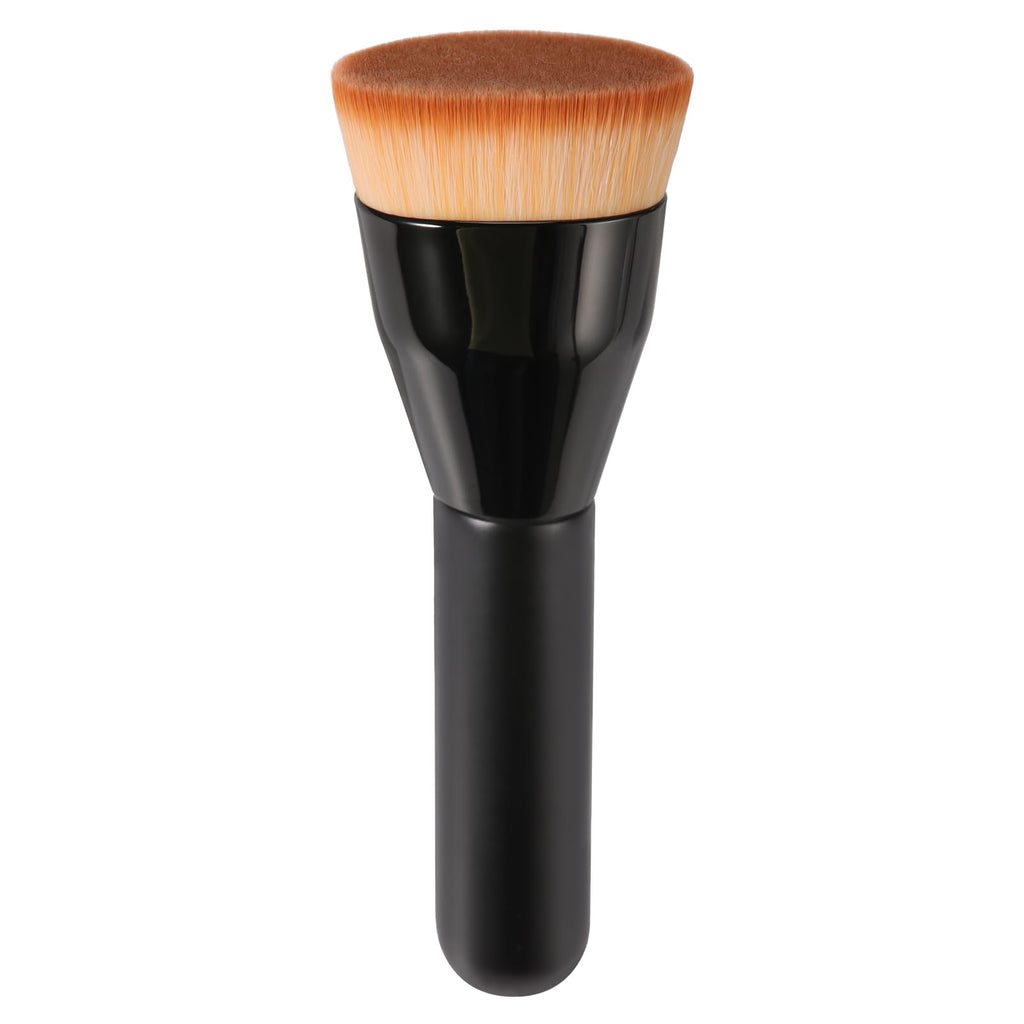 Foundation Brush for Mature Skin, Flat Top Kabuki, 1 Ct, Black