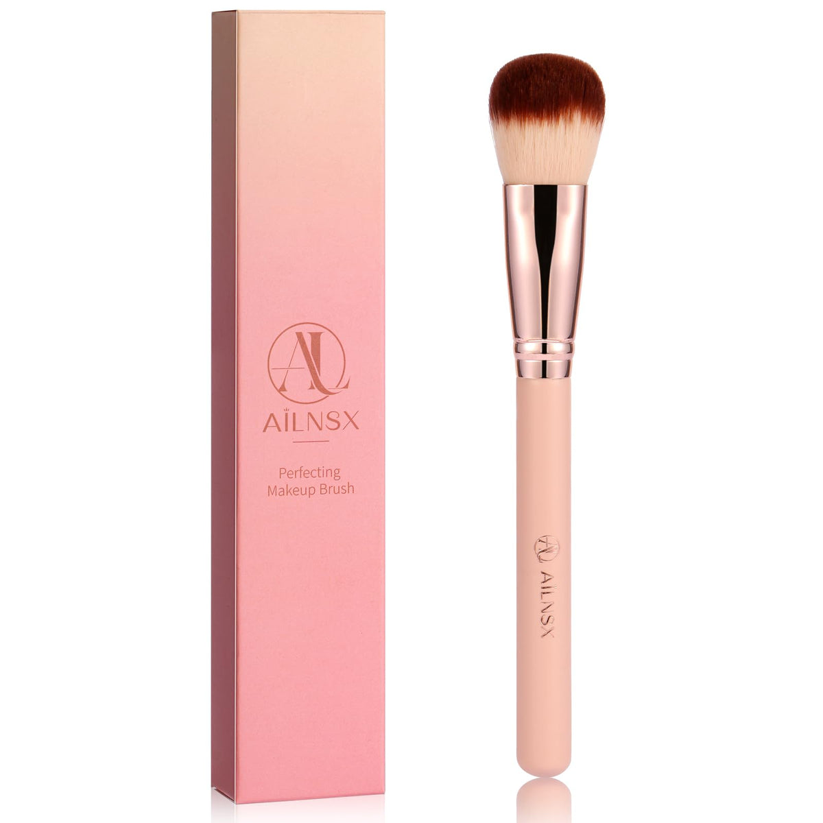 Flat Top Kabuki Foundation Brush, Soft Dense Makeup Brush for Liquid, Cream and Powder, Face Blending Brush for Foundation, Blush, Bronzer, Concealer and Contour