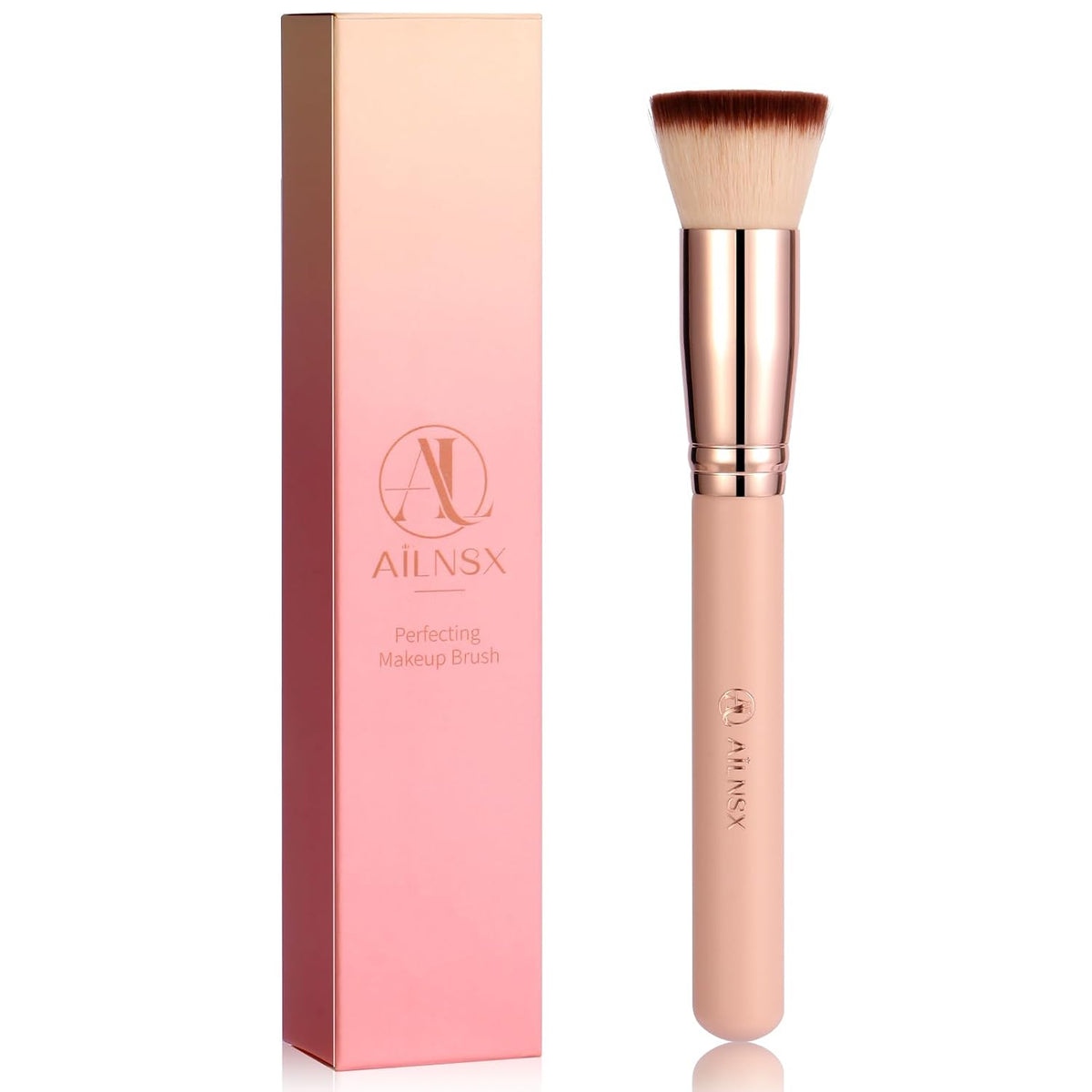 Flat Top Kabuki Foundation Brush, Soft Dense Makeup Brush for Liquid, Cream and Powder, Face Blending Brush for Foundation, Blush, Bronzer, Concealer and Contour