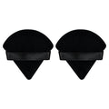 2Pcs Triangle Powder Puffs, Face Makeup Puff for Body Loose Powder Beauty Makeup Tool Black