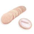 10pcs Powder Puff Cotton Cosmetic Powder Face Makeup Puffs Pads with Ribbon for Loose and Foundation 2.36 inch. (White)