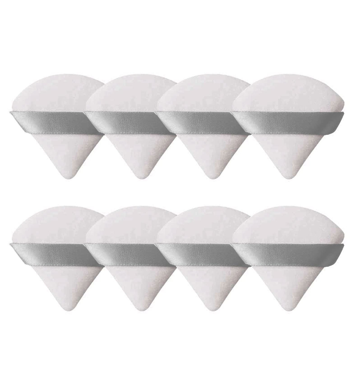 8 Pieces Triangle Powder Puff Face Soft Triangle Makeup Puff Velour Cosmetic Foundation Blender Sponge Beauty Makeup Tools