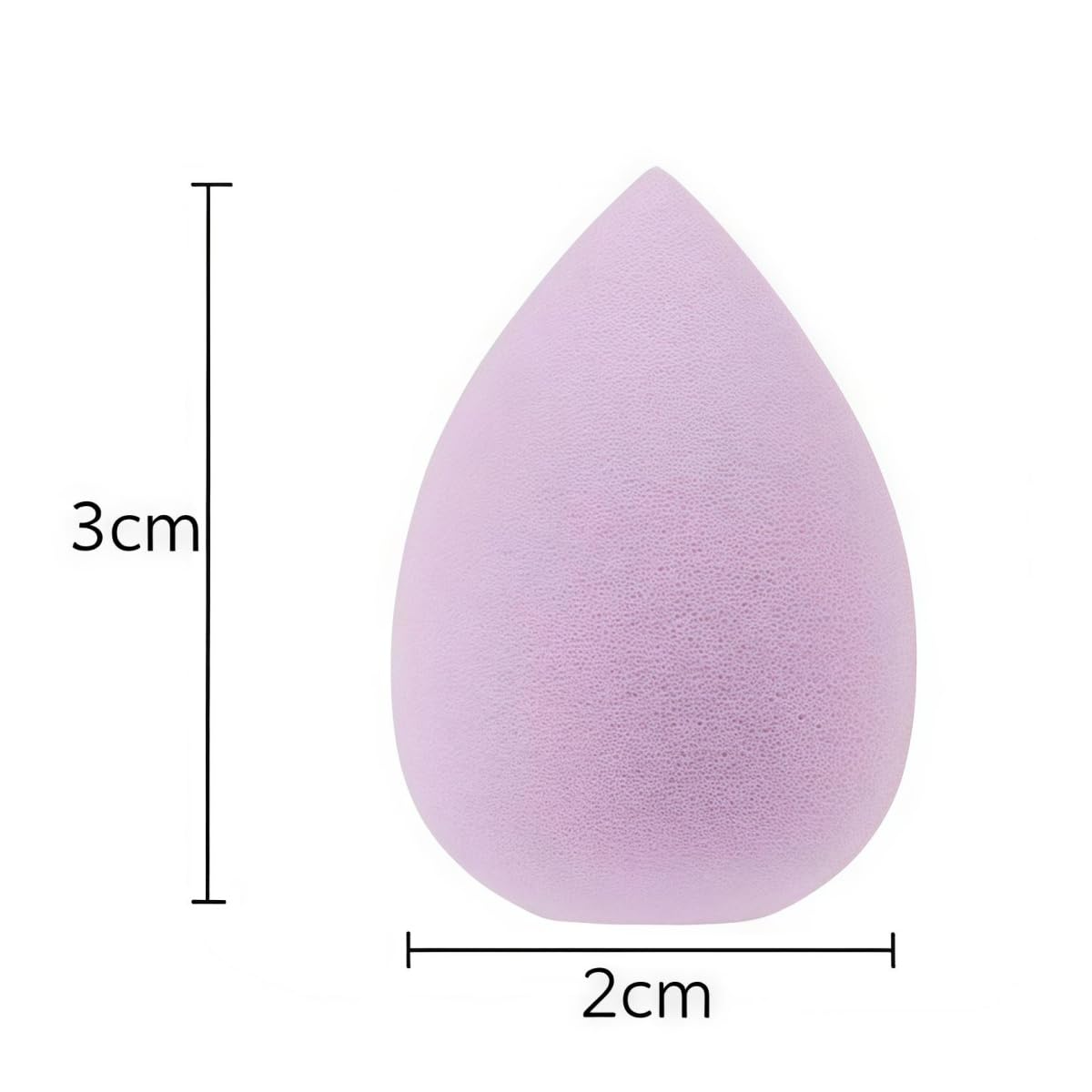 6PCS Mini Makeup Sponge, Black Small Beauty Sponge Blender Set for Foundation, Powder, Concealer Highlight,and Eye Shadow (Purple)