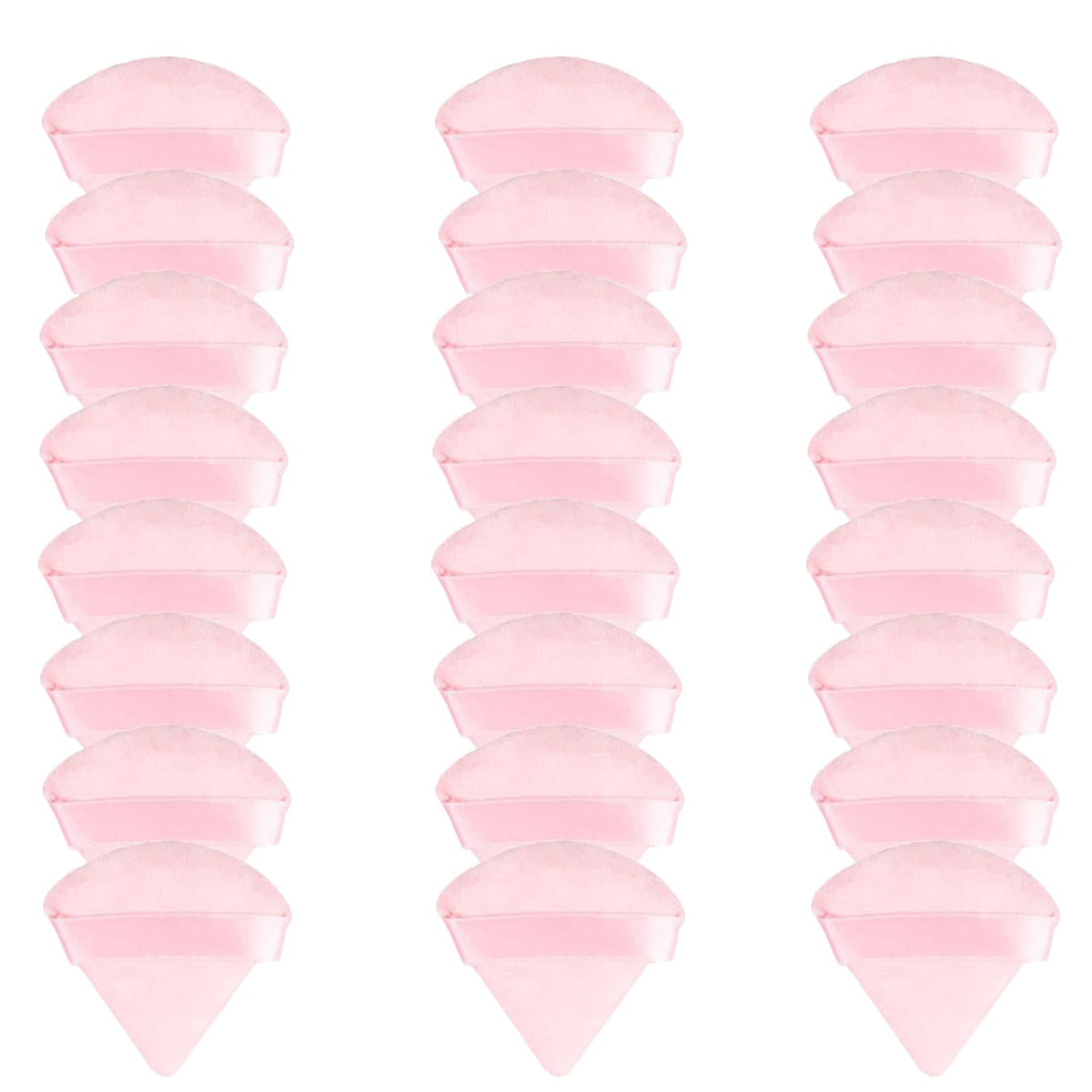 24 Pieces Powder Puff, Triangle Makeup Puff Cotton Powder Face Washable Body Powder Puff for Loose Powder Body Cosmetic Foundation Sponge Makeup Tool (8B8W8N)