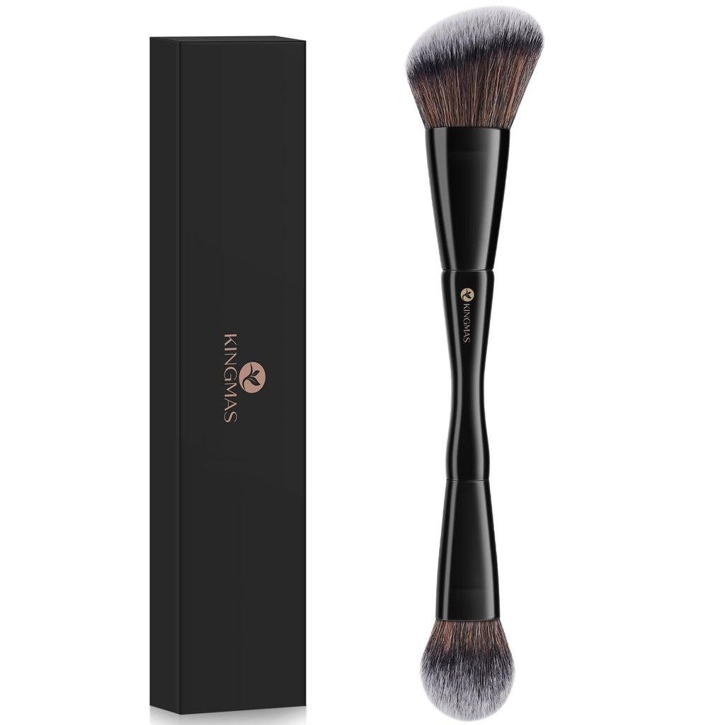 KINGMAS Foundation Makeup Brush, Premium Dual Concealer Bronzer Brushes