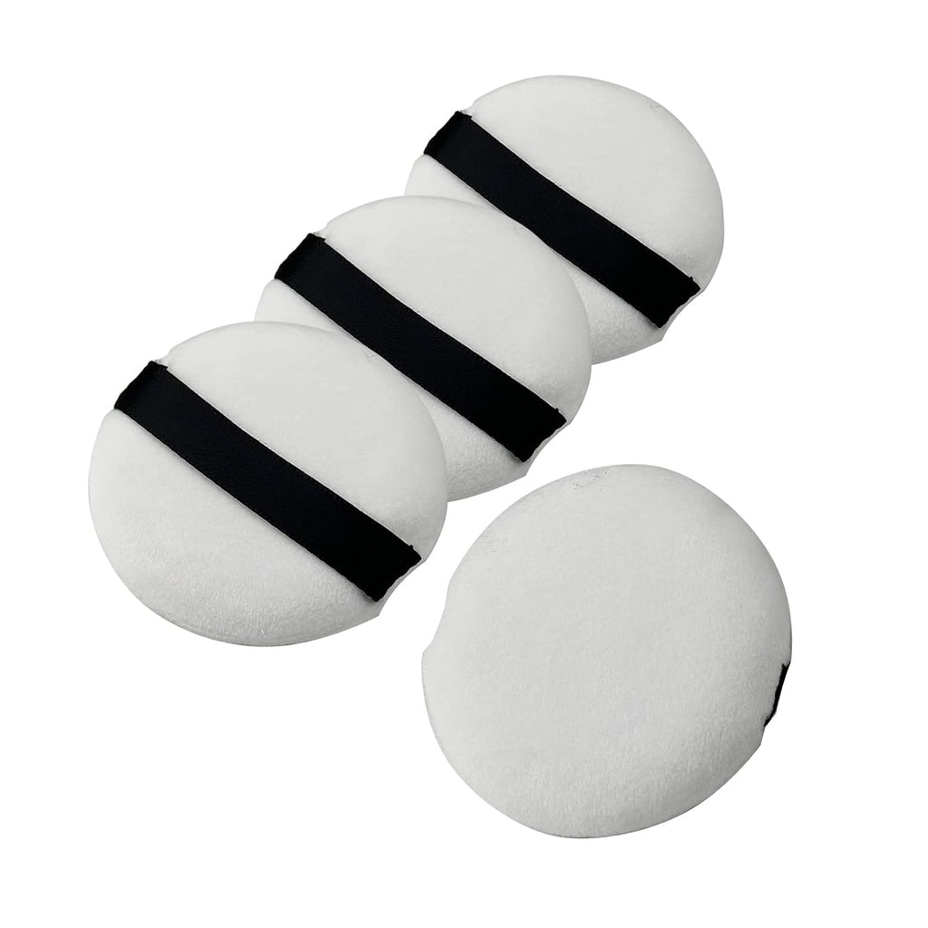 4PCS Soft Powder Makeup Puffs with Ribbon, 2.16-Inch