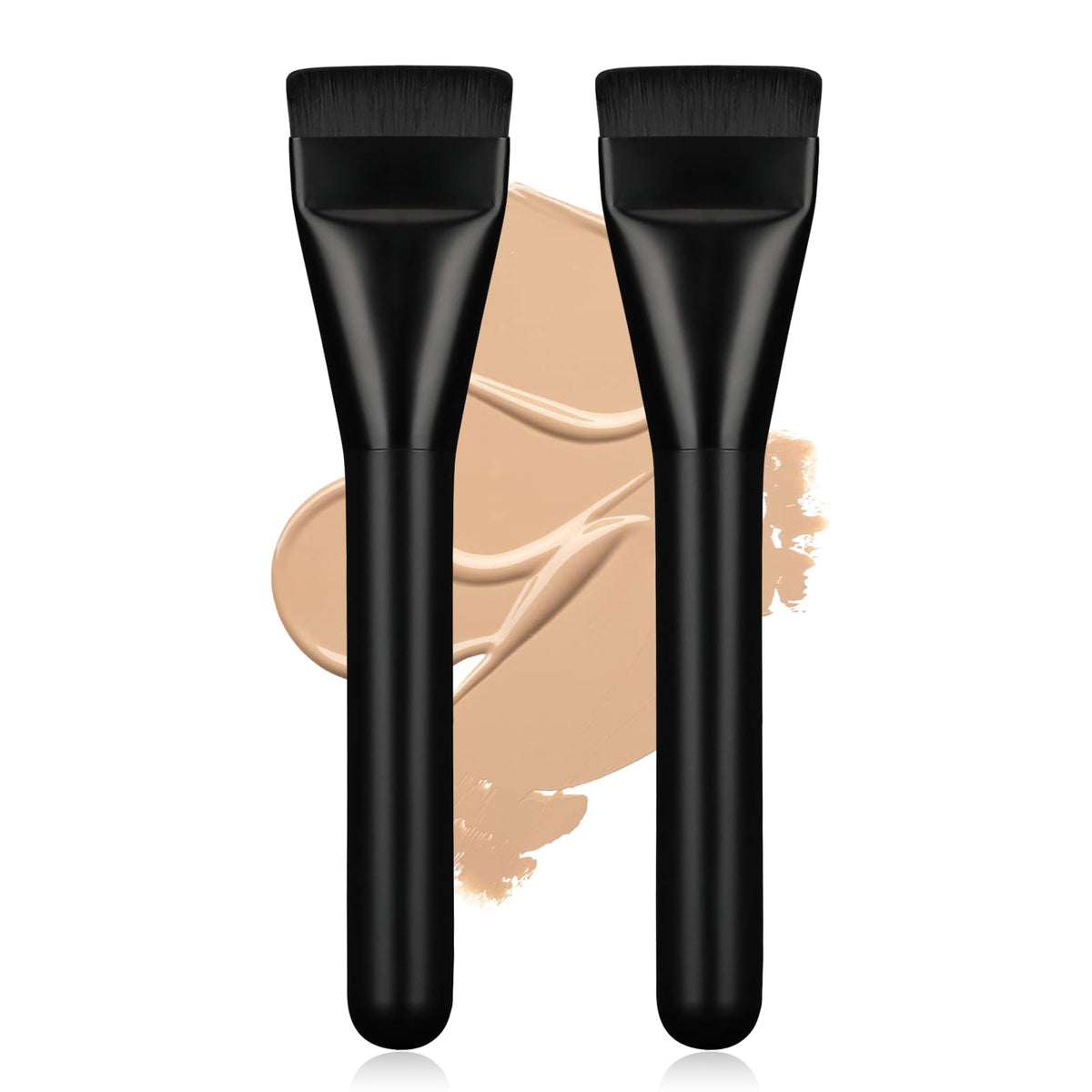 Flat Foundation Brush,Korean Makeup Brush Spatula Facial Brush