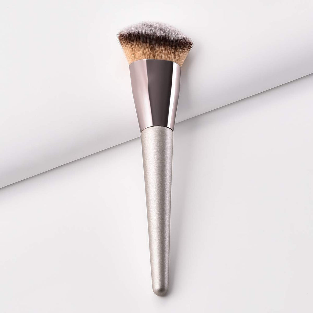 VVS 1pcs Professional Makeup Brush Set, Premium Synthetic Foundation Brush Blending Powder Tapered Kabuki Liquid Foundation Makeup Brushes Cosmetics Applicator (Gold 1)