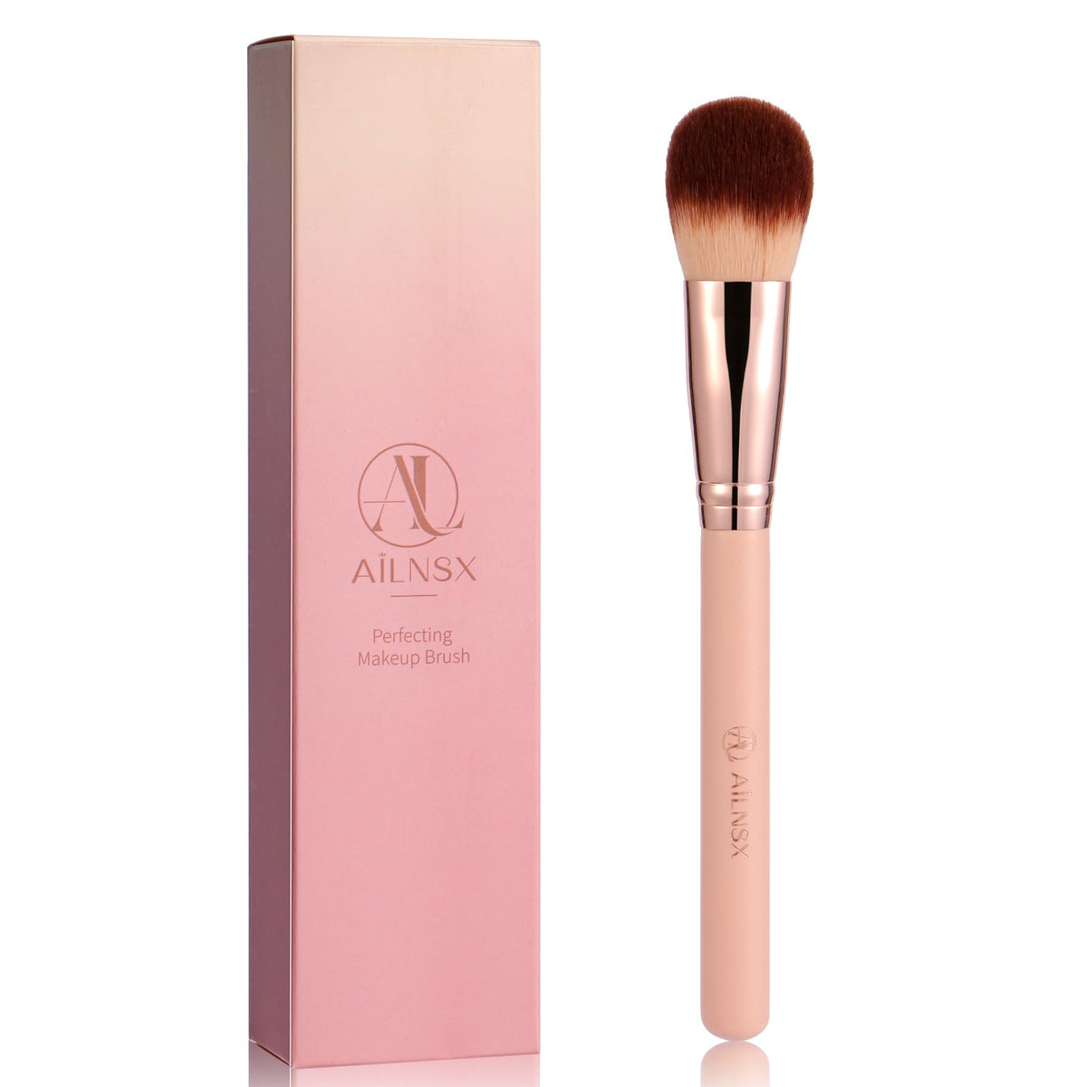 Flat Top Kabuki Foundation Brush, Soft Dense Makeup Brush for Liquid, Cream and Powder, Face Blending Brush for Foundation, Blush, Bronzer, Concealer and Contour