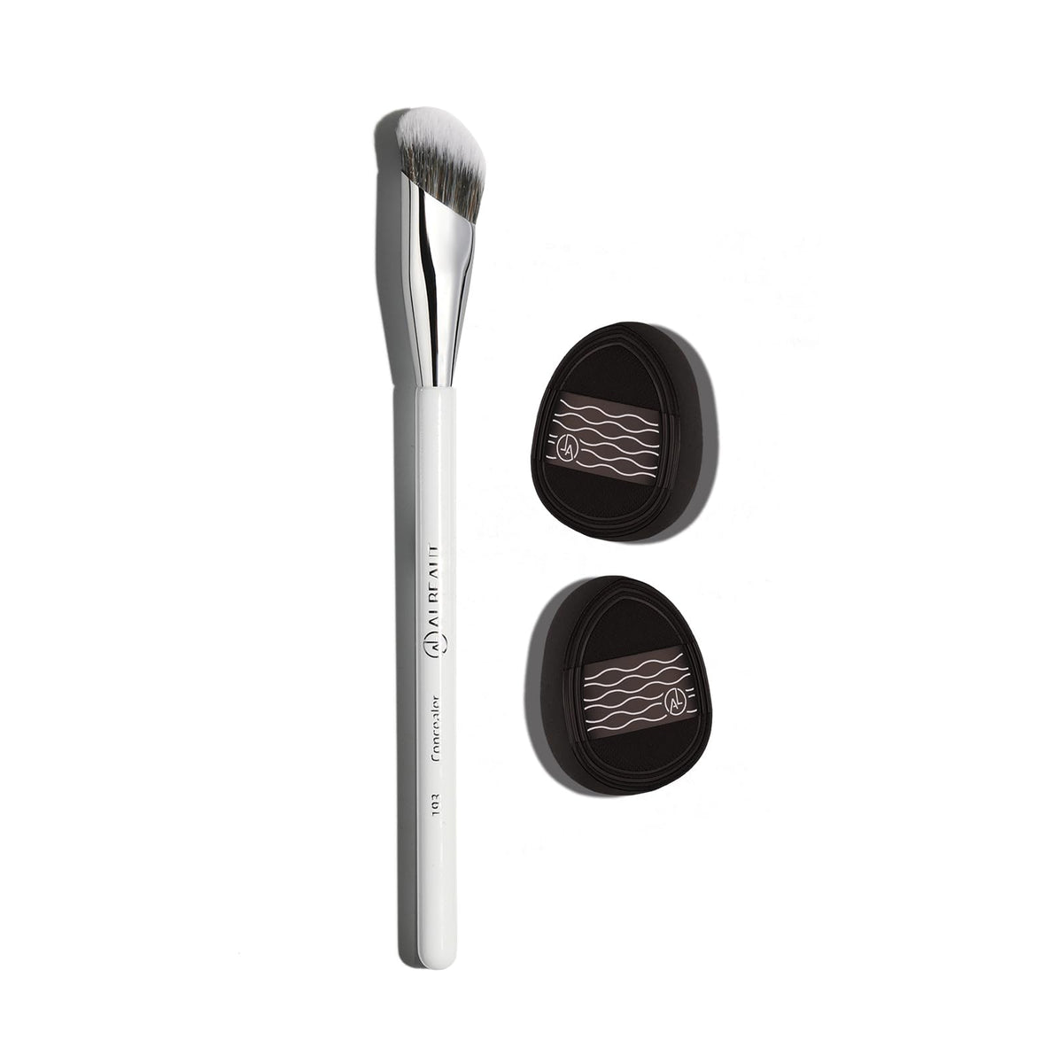 Albeaut Makeup Brush for Foundation Concealer Blush Contour Liquid Cream Blending Angled Shape
