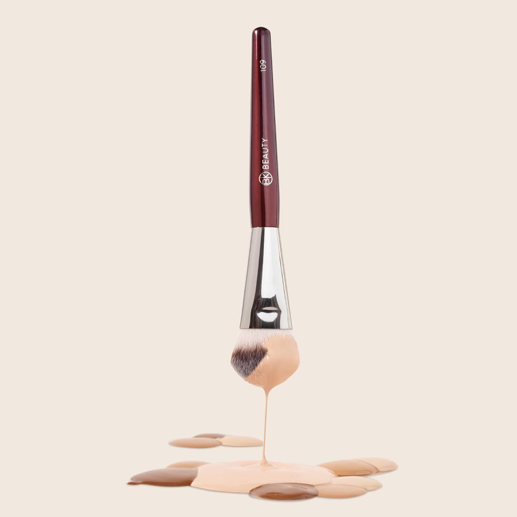 BK BEAUTY 109 Mini Contoured Foundation Brush for Liquid & Cream