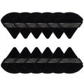 Pimoys Powder Puffs, 12 Pack Triangle Makeup Sponges, Black