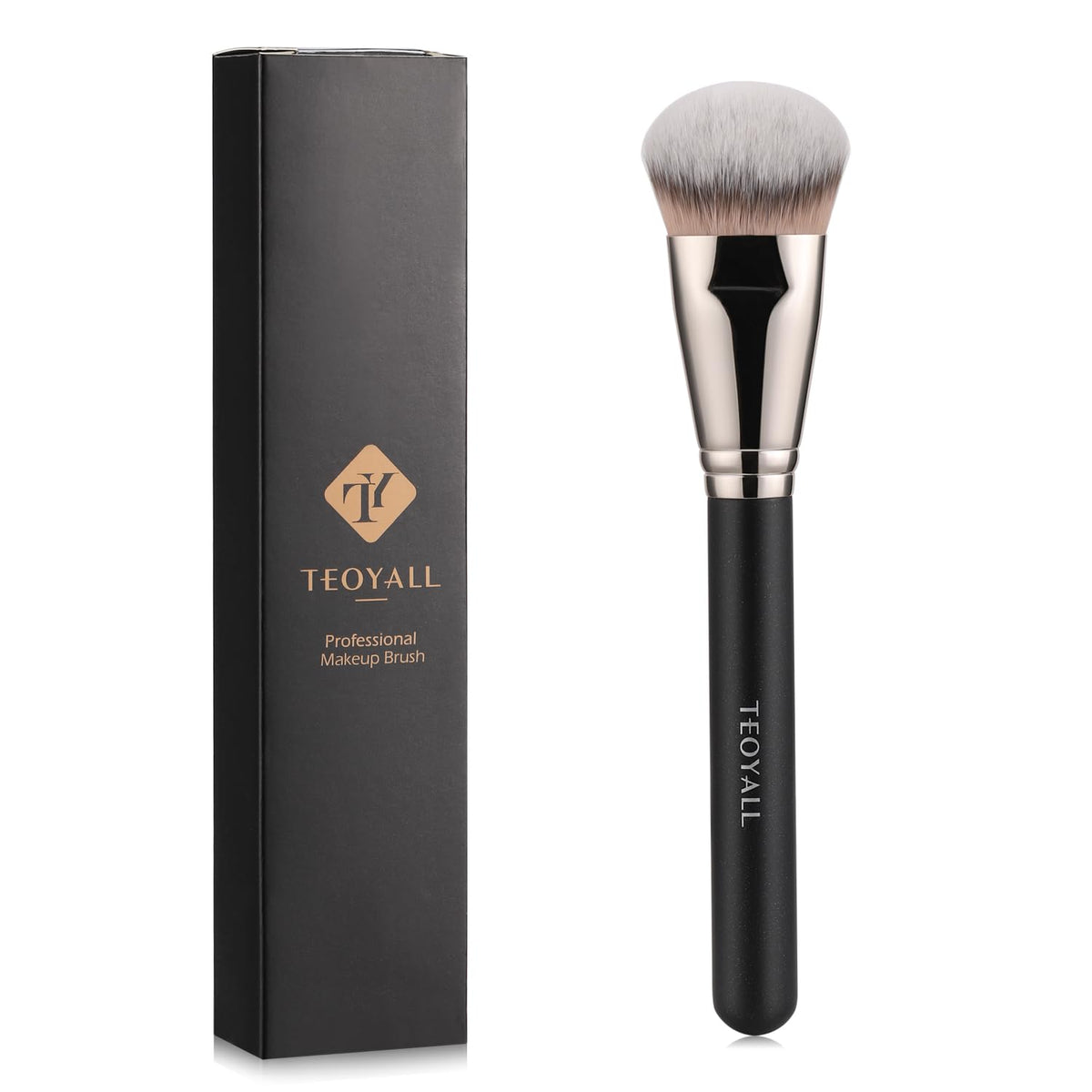 TEOYALL Cat Paw Foundation Brush, Large Dense Contour Blush Multitask Brush
