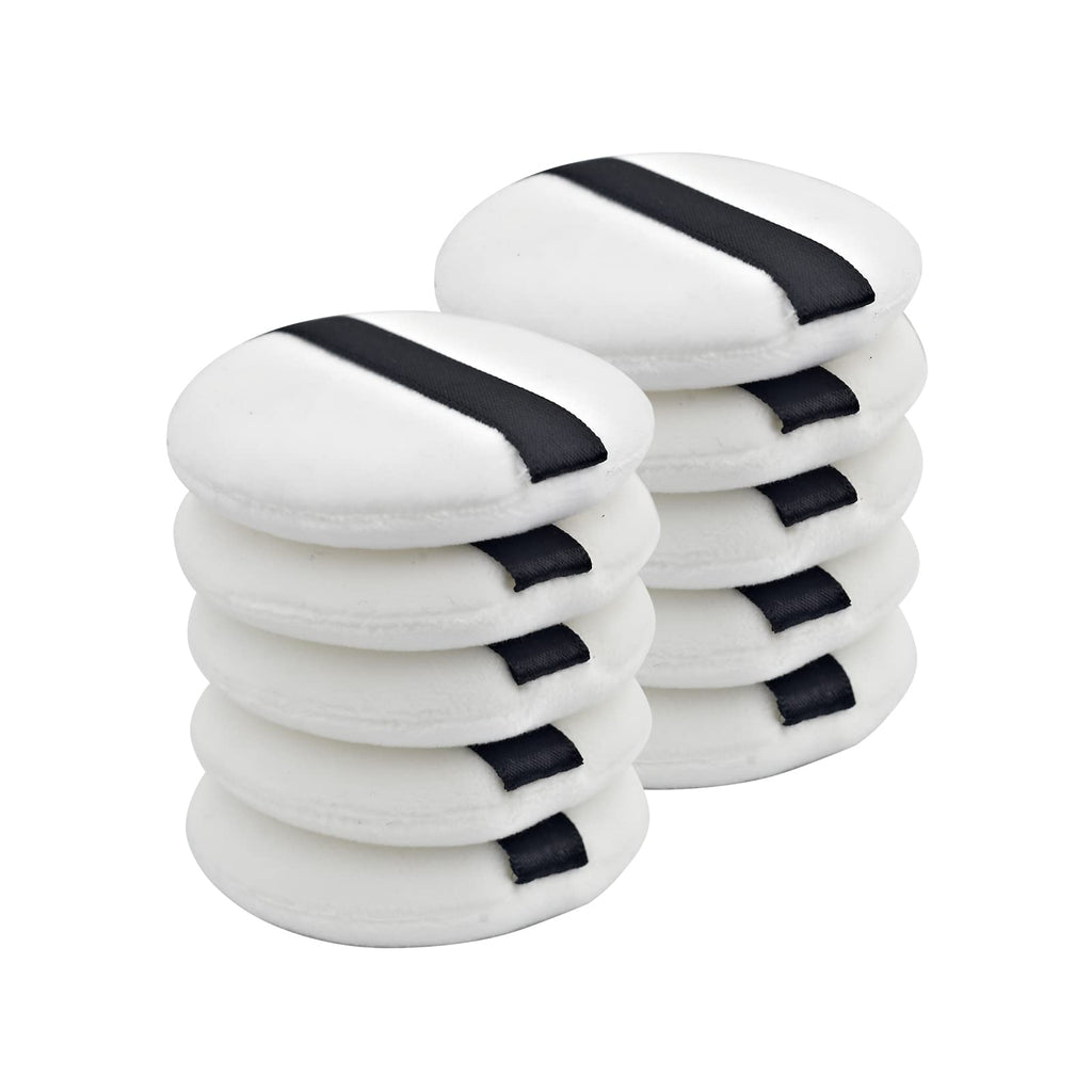 4PCS Soft Powder Makeup Puffs with Ribbon, 2.16-Inch
