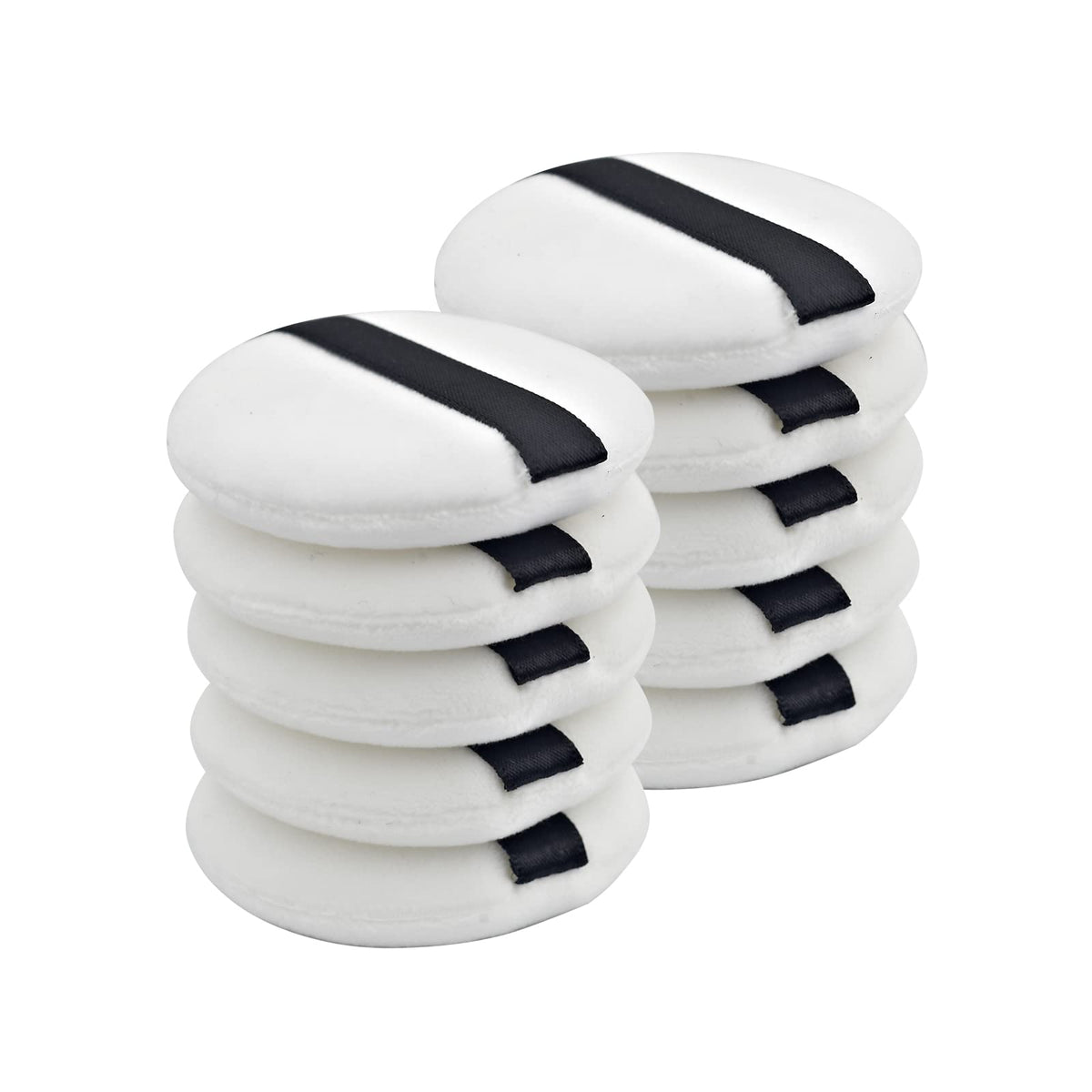 4PCS Soft Powder Makeup Puffs with Ribbon, 2.16-Inch