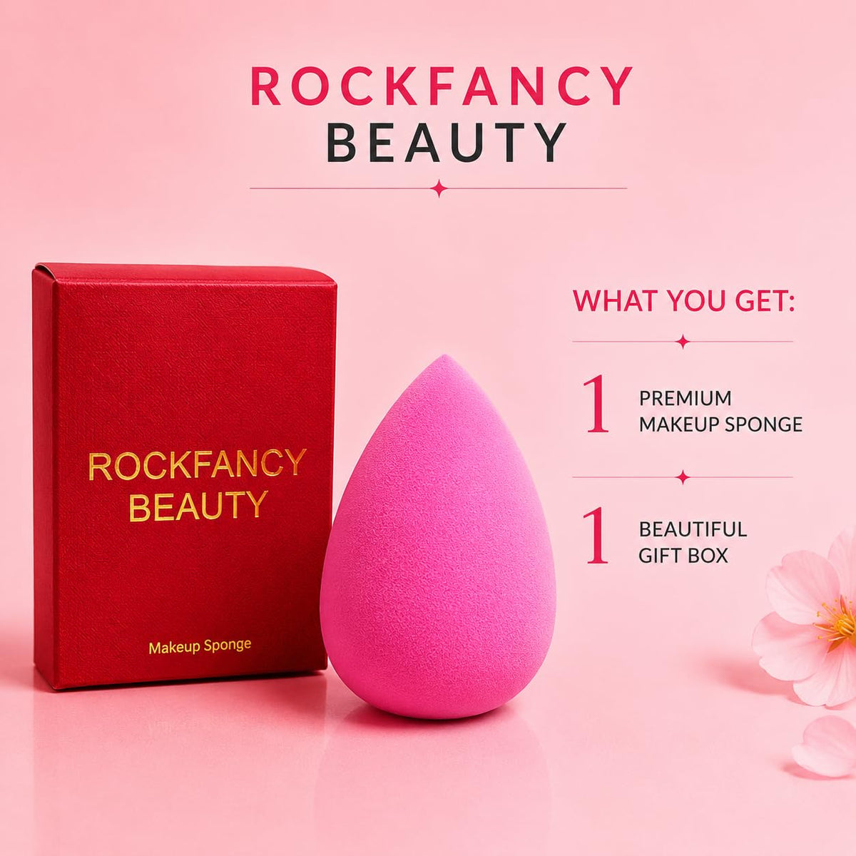 Makeup Sponge Latex-Free Wet & Dry Dual-Use Soft Beauty Sponge for Liquid Cream Powder Foundation, Precise Tip for Full Face Sensitive Skin Makeup Application