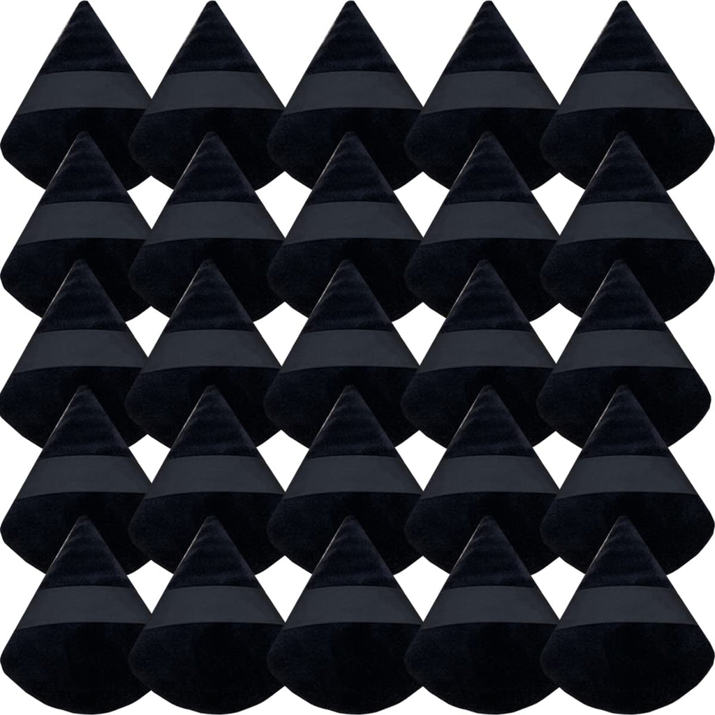 GXXMEI 30PCS Powder Puff Face Soft Makeup Sponge, Triangle Powder Puffs for Loose Powder Mineral Powder Velour Puff for Face Exquisite Makeup Eyes Contouring, Beauty Makeup Tools