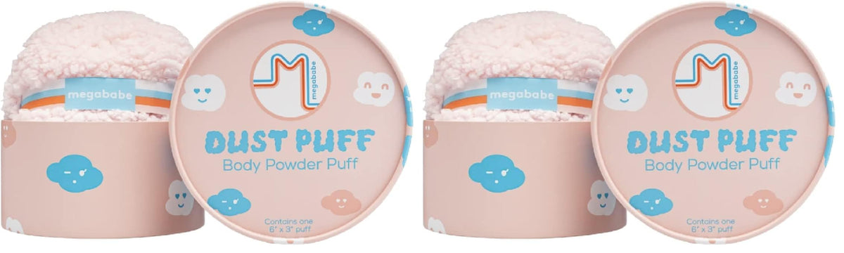 Megababe Dust Puff, Oversized Body (6” x 3”) Ultra-Soft Powder Puff