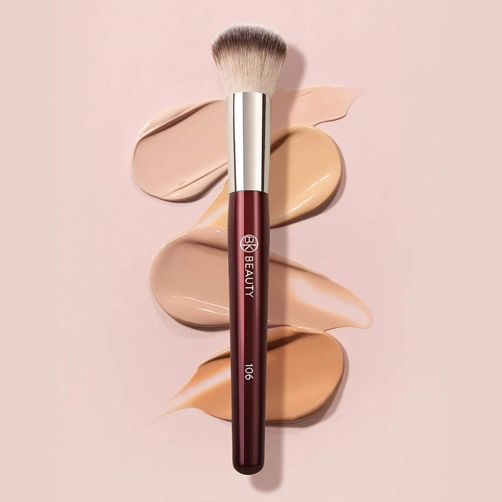 BK BEAUTY 106 Round Foundation Brush for Liquid & Cream Foundation
