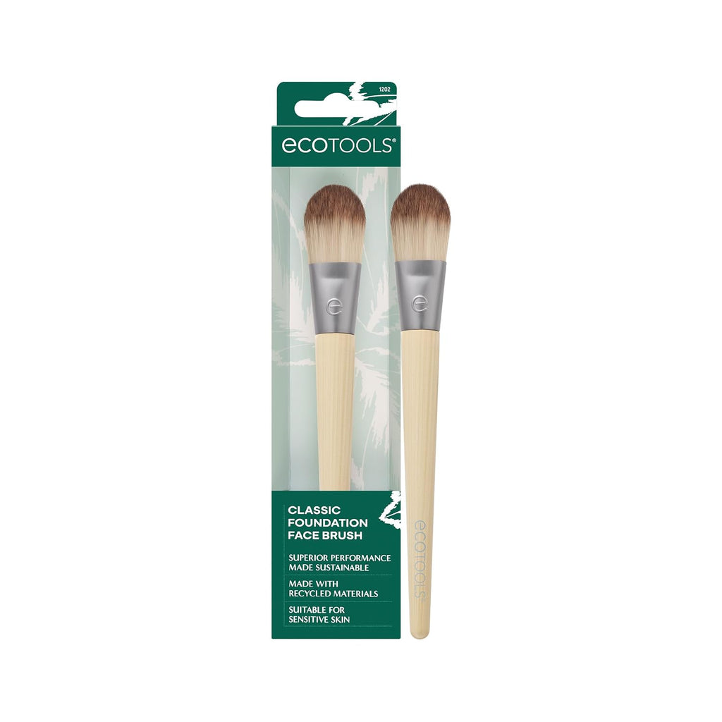 EcoTools Classic Flat Foundation Brush for Natural Makeup, 1 Count