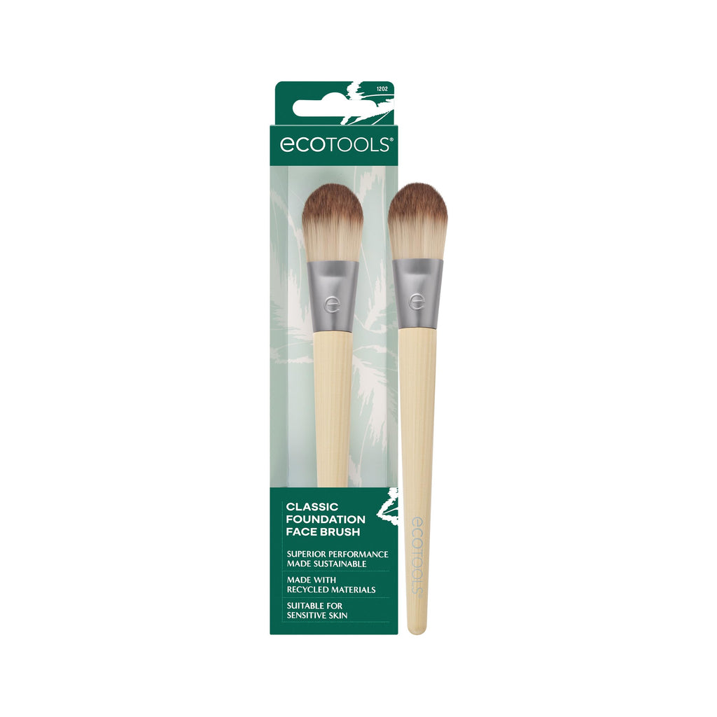 EcoTools Classic Flat Foundation Brush for Natural Makeup, 1 Count