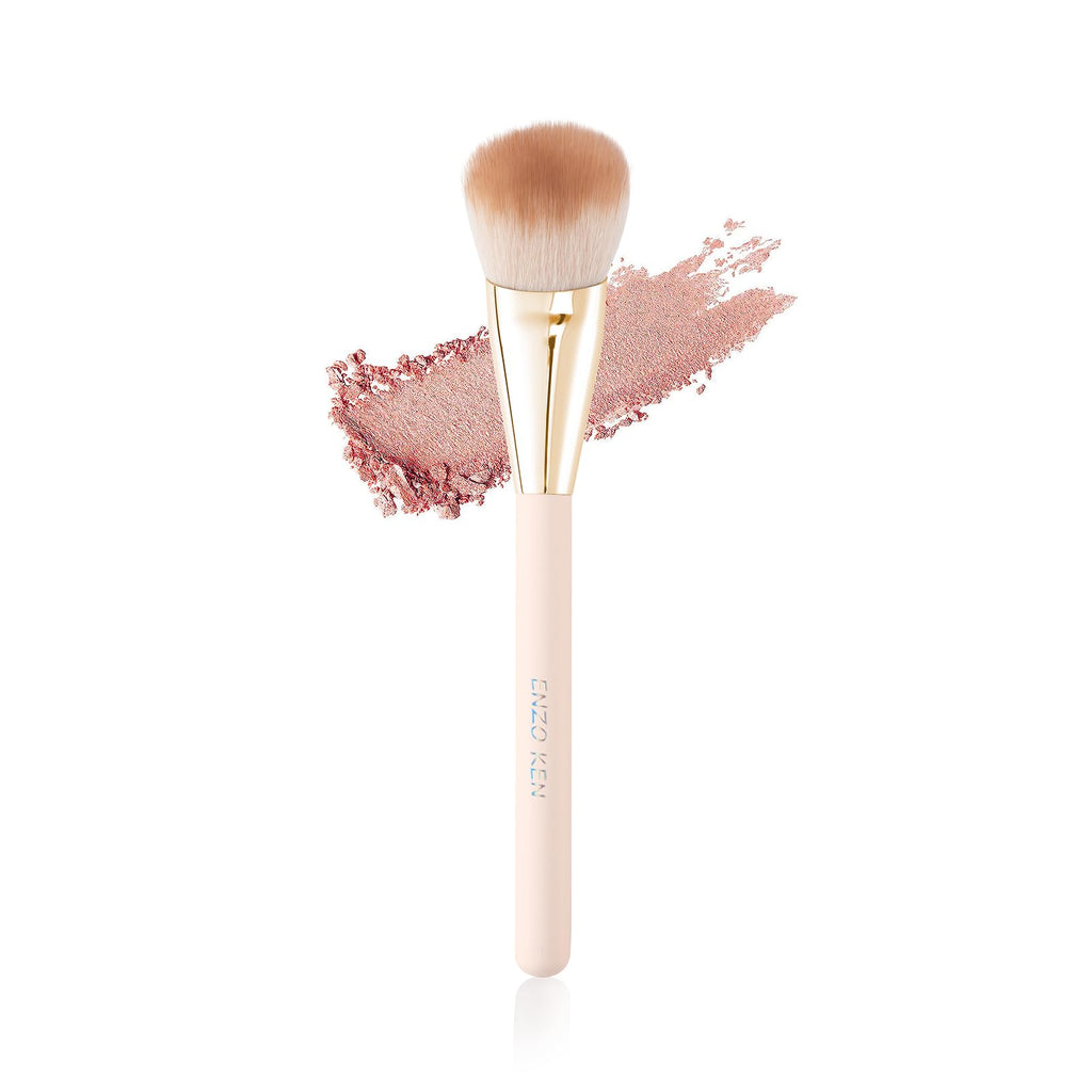 ENZO KEN Flat Foundation Brush for Liquid Makeup, Liquid Foundation Brush, Flat Makeup Brush for Foundation, Make up Brushes, Makeup Foundation Brushes. 820 Black