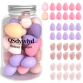 42Pcs Latex Free Mini Makeup Sponge Set w/2 Bonus Powder Puffs