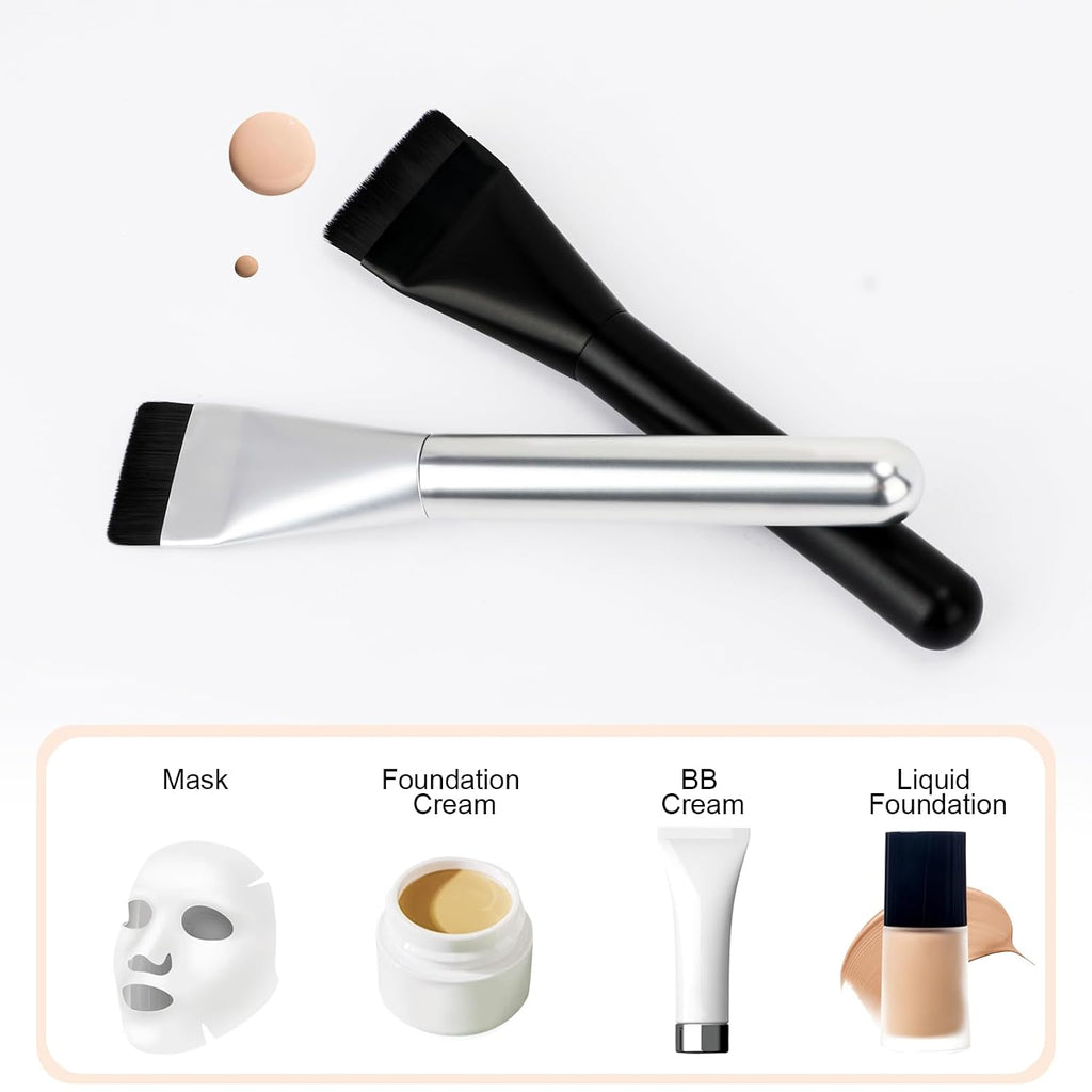 Flat Foundation Brush,Korean Makeup Brush Spatula Facial Brush
