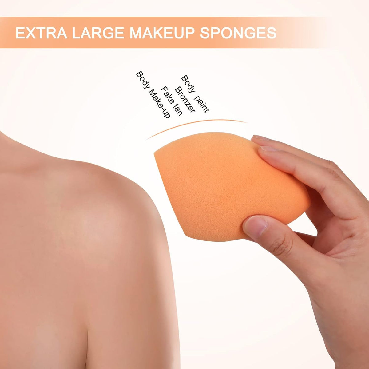 EXTRA LARGE 11CM Make Up Beauty Sponges Blender BIG for Face & BODY