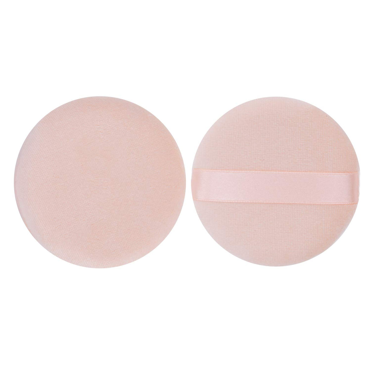 Senkary 8 Pieces Face Powder Puffs Soft Cotton Makeup Powder Pads for Loose, Setting, Pressed and Body Powder (2.36 Inch)