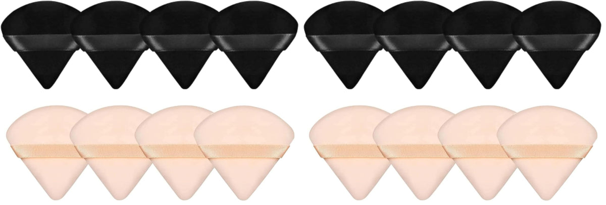 8 Pieces Triangle Powder Puff Face Soft Triangle Makeup Puff Velour Cosmetic Foundation Blender Sponge Beauty Makeup Tools