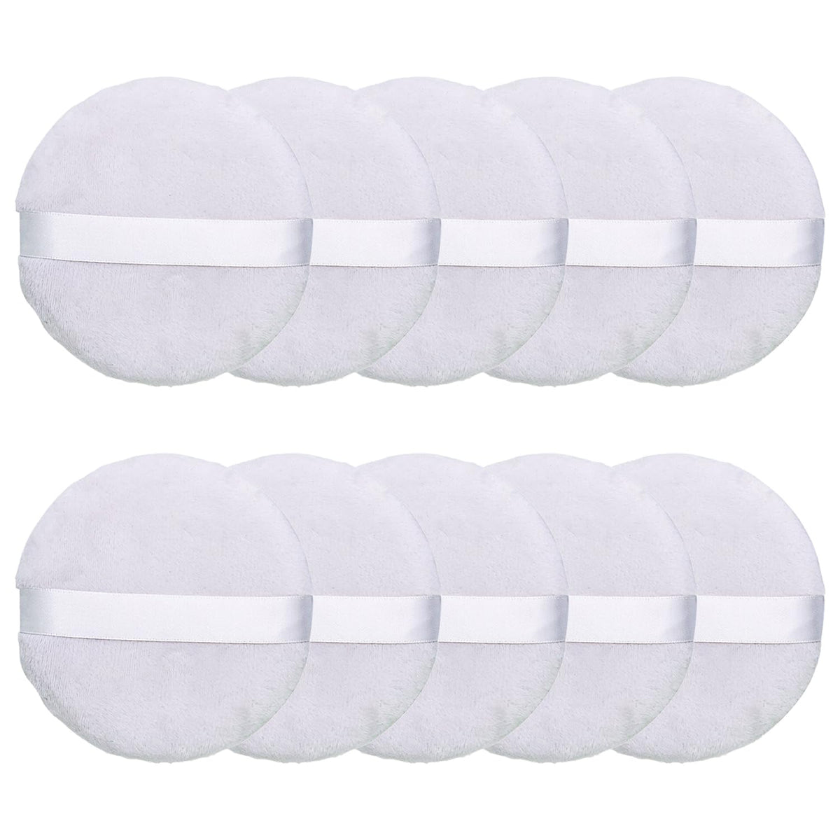 Topwon 4 Inch Powder Puff, Washable Large Body Powder Puff for Face Cleaning,Makeup & Powder Foundation Blending - Soft & Furry
