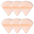 Pimoys Powder Puffs, 6 Pack Triangle Makeup Puff, Black