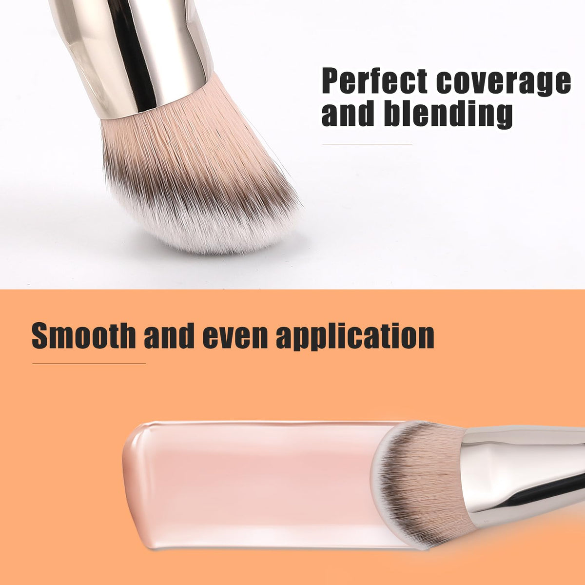 TEOYALL Cat Paw Foundation Brush, Large Dense Contour Blush Multitask Brush