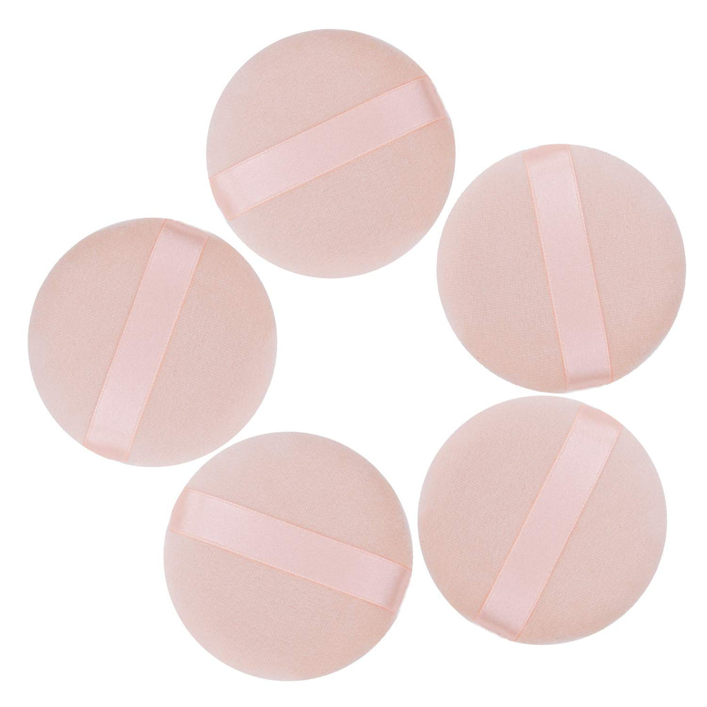 Senkary 8 Pieces Face Powder Puffs Soft Cotton Makeup Powder Pads for Loose, Setting, Pressed and Body Powder (2.36 Inch)