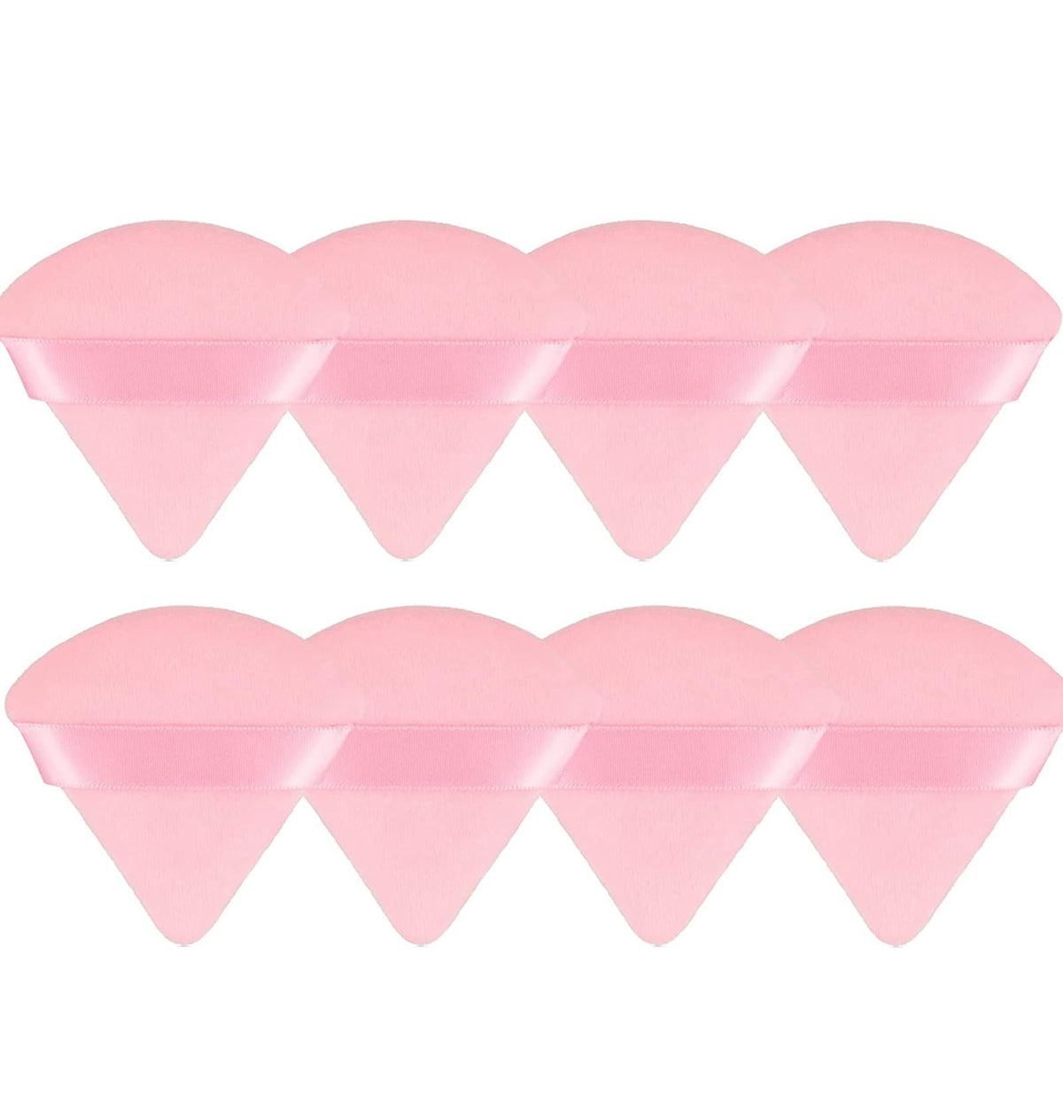 8 Pieces Triangle Powder Puff Face Soft Triangle Makeup Puff Velour Cosmetic Foundation Blender Sponge Beauty Makeup Tools