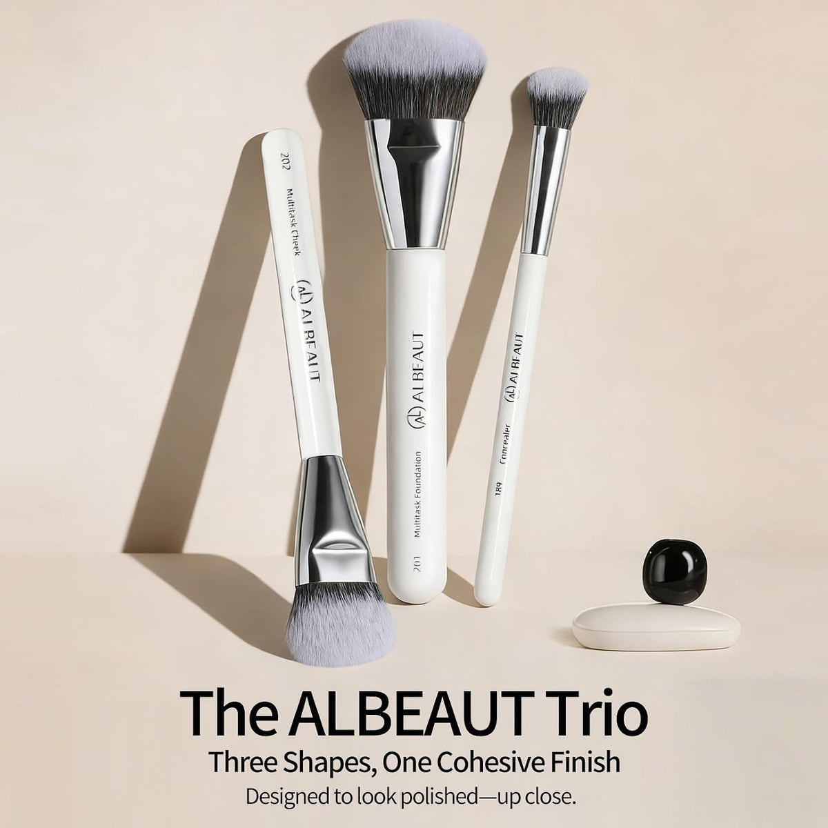 Albeaut Makeup Brush for Foundation Concealer Blush Contour Liquid Cream Blending Angled Shape