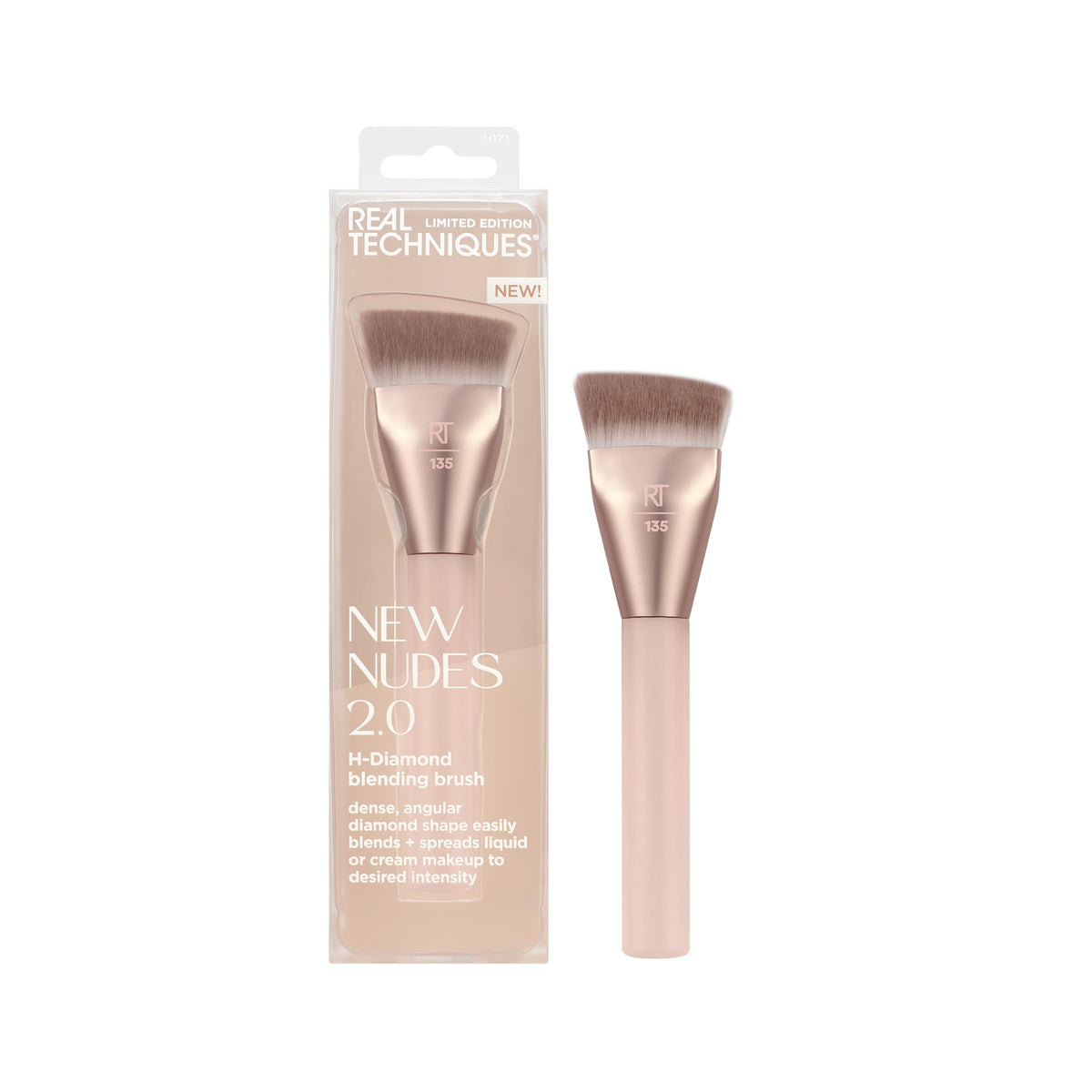 Real Techniques New Nudes Bare Finish Sponge Duo, Makeup Sponges