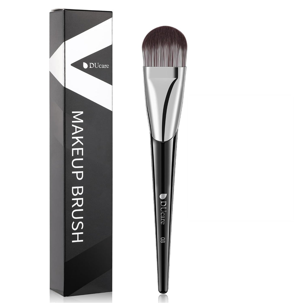 DUcare Flat Foundation Brush for Liquid Makeup, Premium Synthetic Hair Concealer/Kabuki Makeup Brush, Dense Bristles Design, Multi-Purpose Face Brushes for Liquid/Cream/Facial Mask