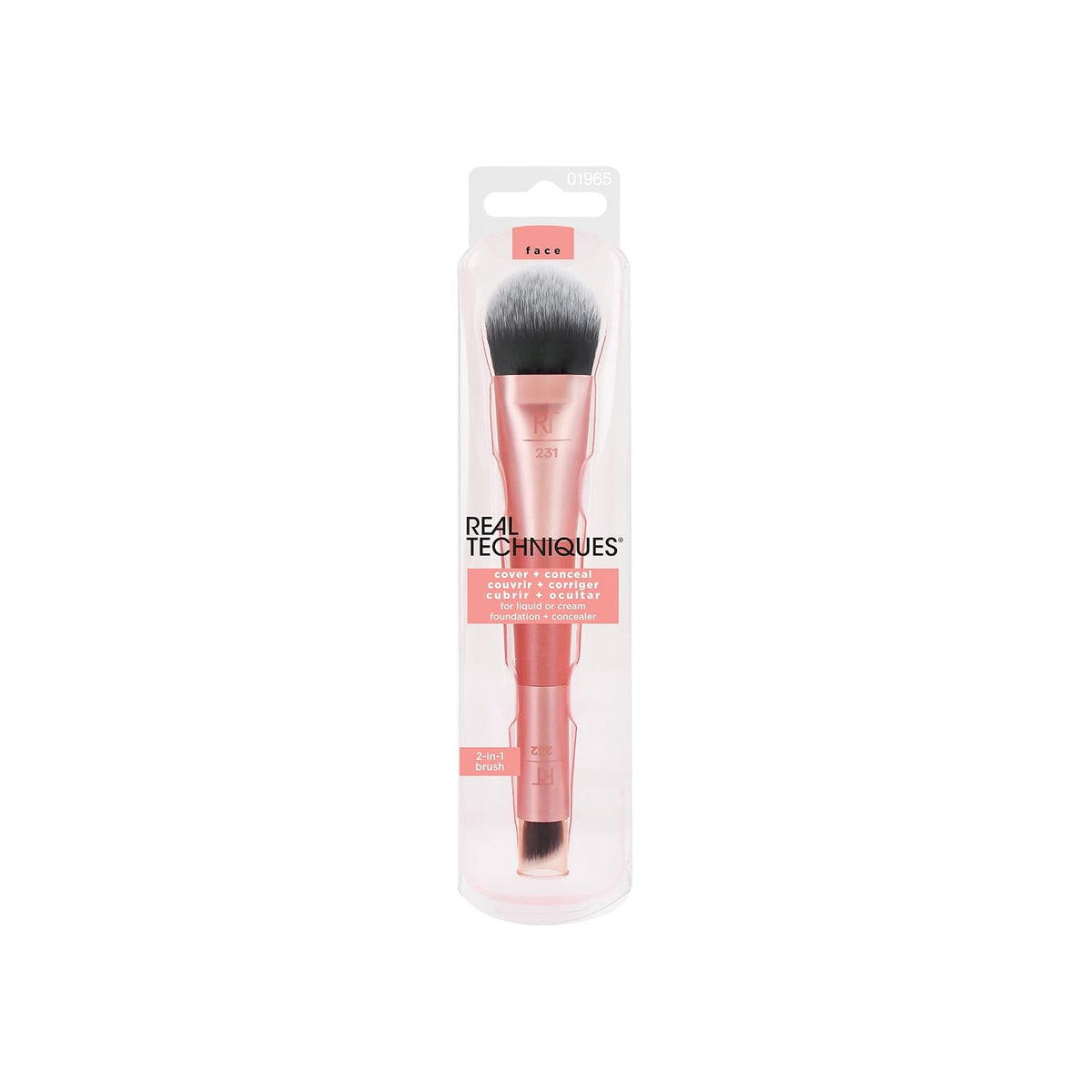 Real Techniques Cover & Conceal Dual Ended 2-in-1 Makeup Brush
