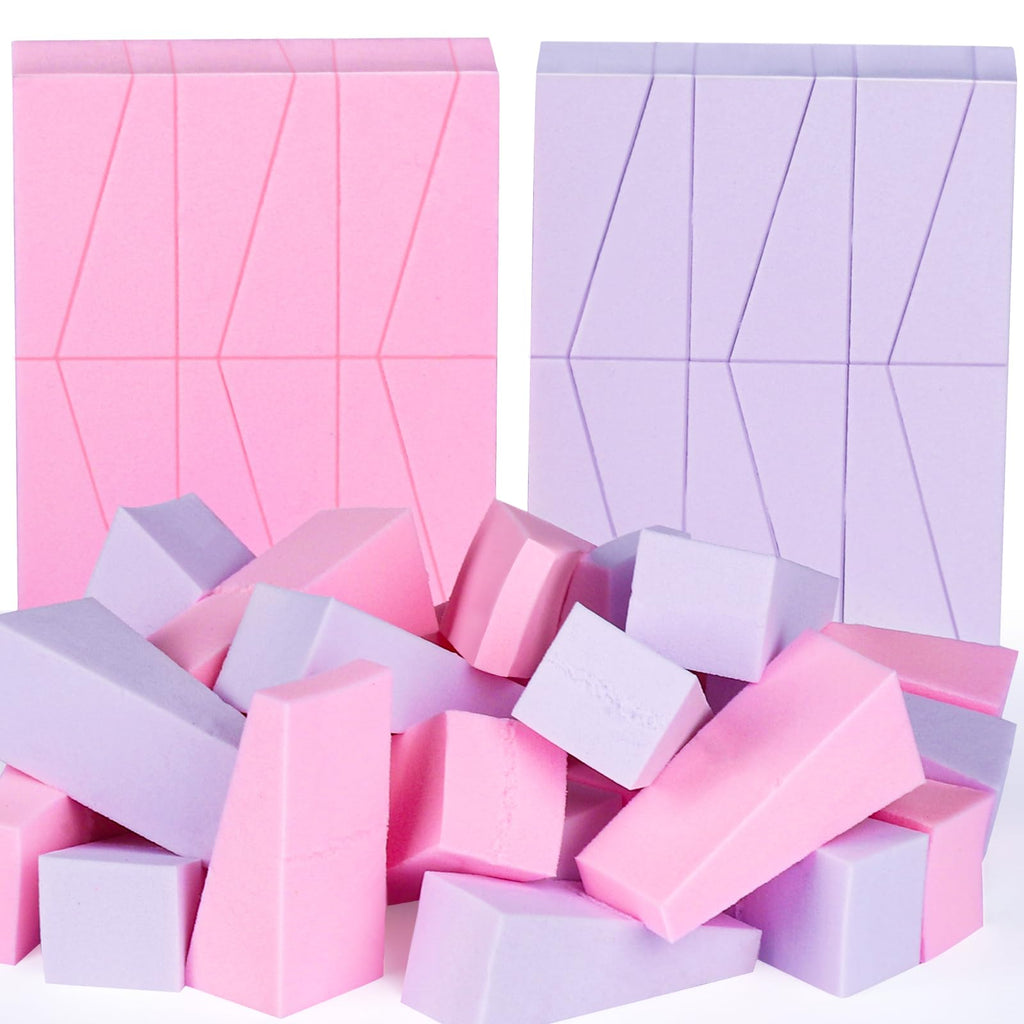 Teenitor Makeup Sponge Mini Applicator Wedges, 48 Pieces Cosmetic Wedges Sponges, Disposable Makeup Applicator For Foundation Liquid Cream Latex Free