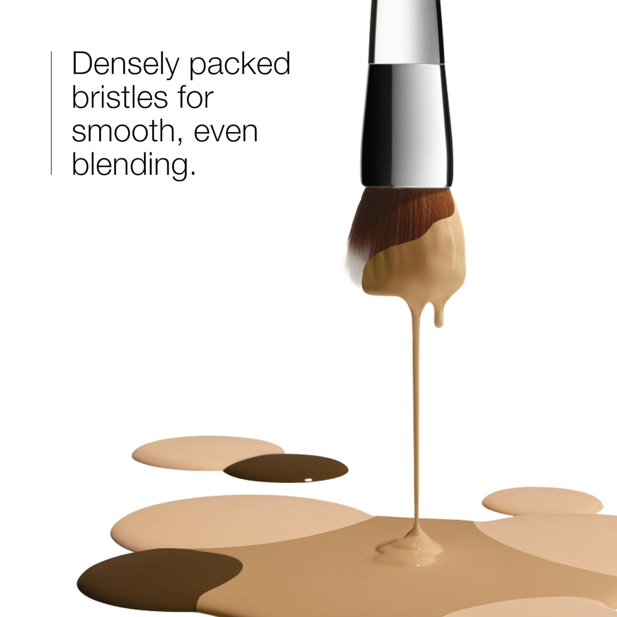 Clinique Versatile Blending Buffing Foundation Brush for Cream, Liquid, and Powder Foundation | Buildable Coverage