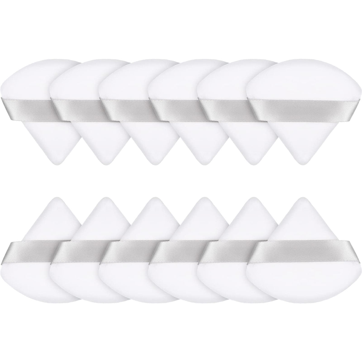 Maitys 12 Pcs Powder Puff Triangle,2.83 Inch,Black