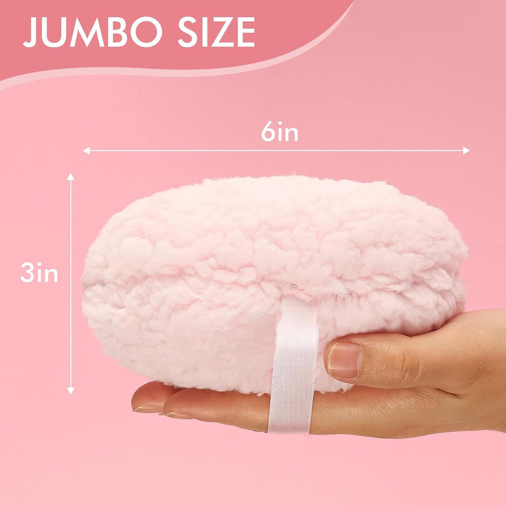 WSYUB Powder Puff, 6'' Powder Puff for Body Powder,Body Powder Puffs
