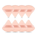 8Pcs of Triangular Powder Puff Makeup Sponges, Made of Super-soft Velvet, Designed for Contouring, Eye, and Corner, Beauty Blender Foundation Mixing Container.(Black)