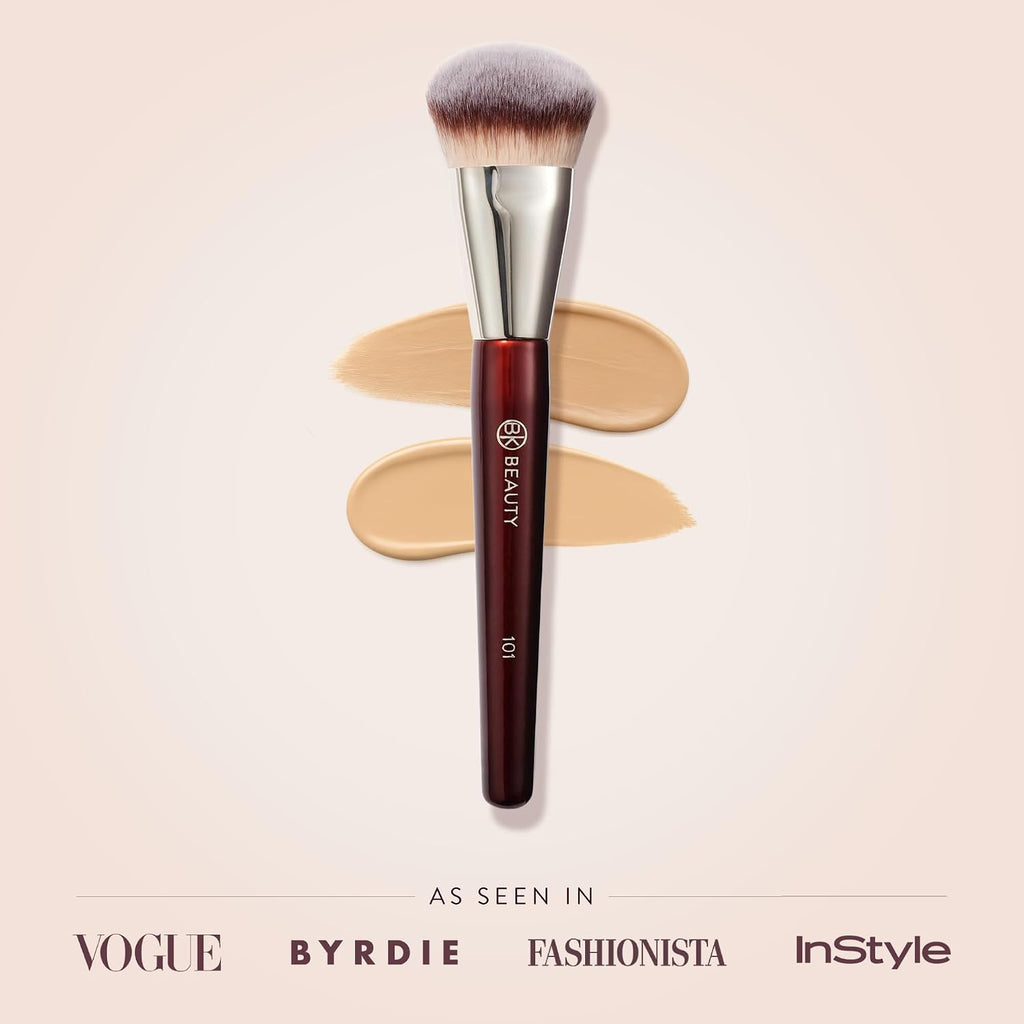 BK BEAUTY 101 Contoured Foundation Brush for Liquid & Cream Makeup