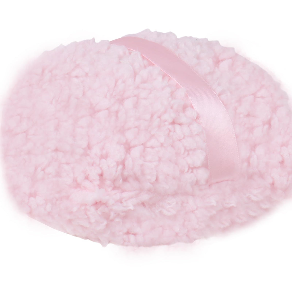 Extra Soft Powder Puff, 6" x 3" Large Body Powder Applicator, Dusting Powder Puffs with Loose Powder Container for Women (Pink)